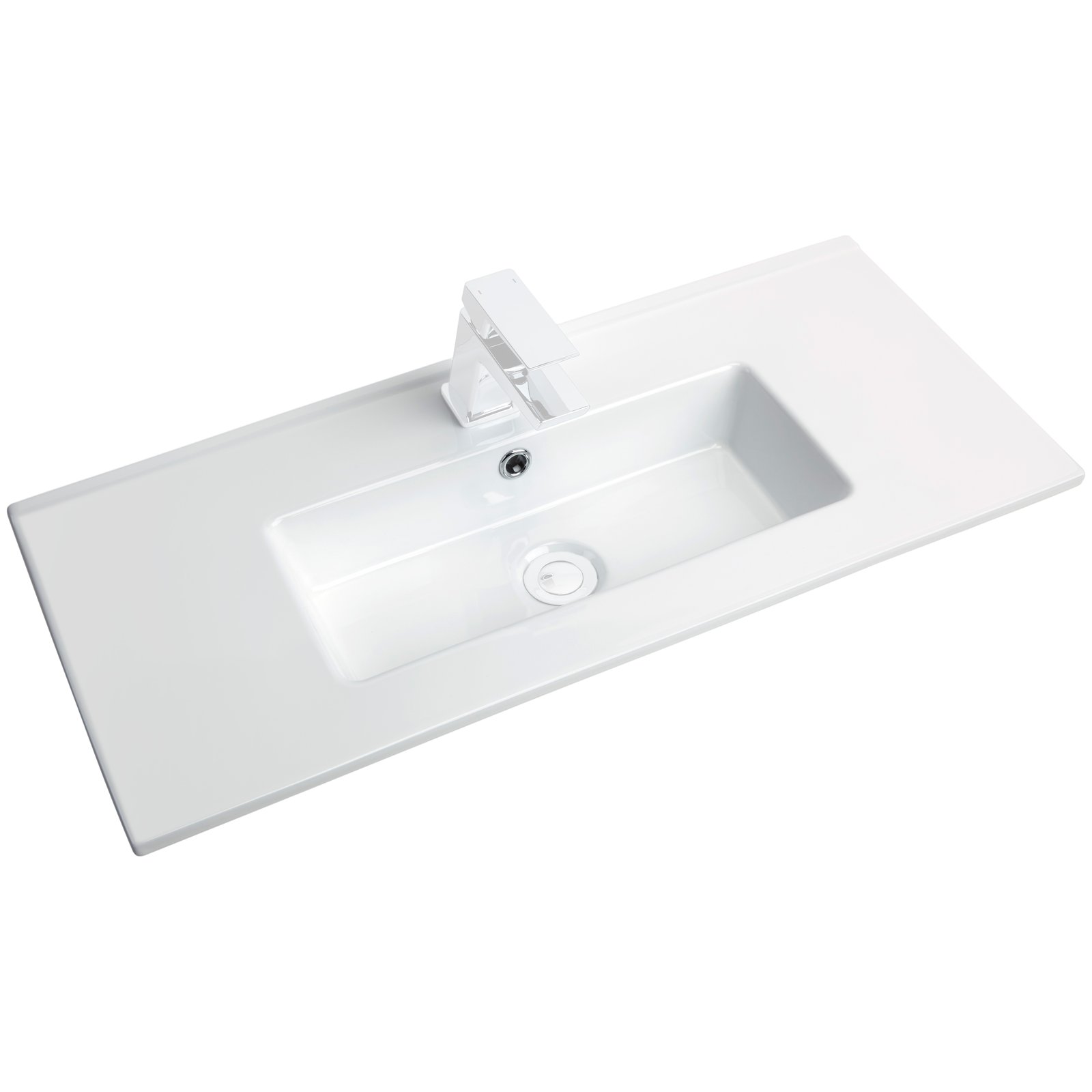Jura 800 LED Wall Hung 2-Drawer with Slim Ceramic Basin