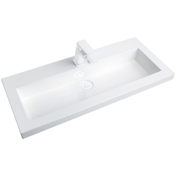 Jura 800 LED Wall Hung 2-Drawer with Slim Armastone Basin