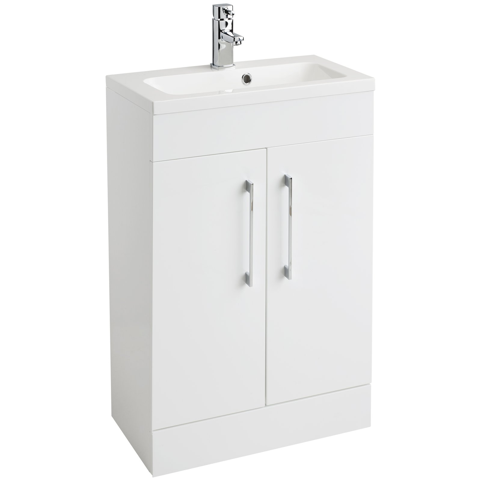 Lomond 500 Floor Standing Slim 2-Door Vanity Unit with Armastone Basin