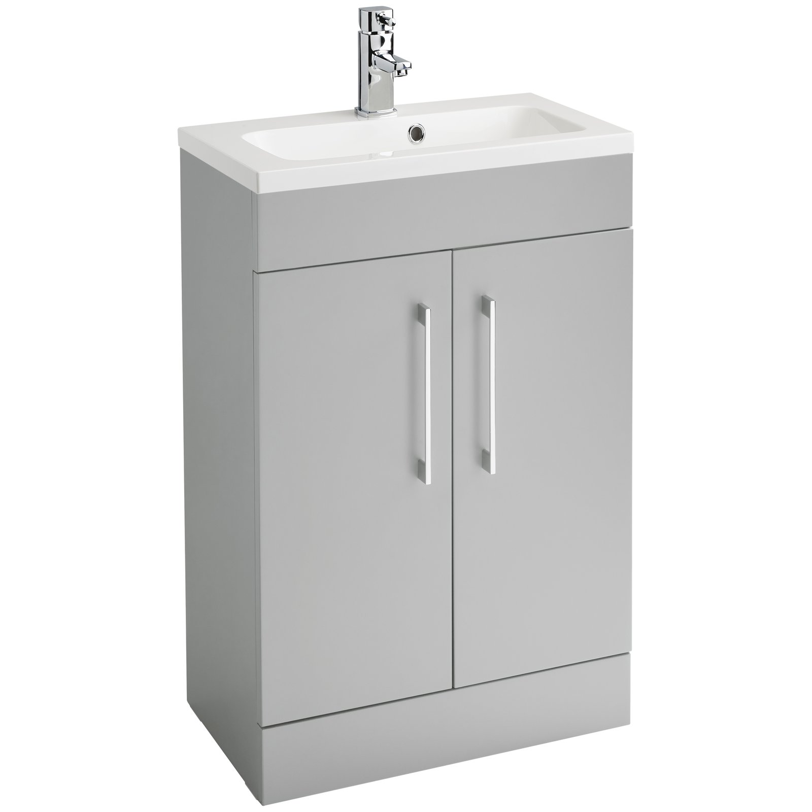 Lomond 500 Floor Standing Slim 2-Door Vanity Unit with Armastone Basin