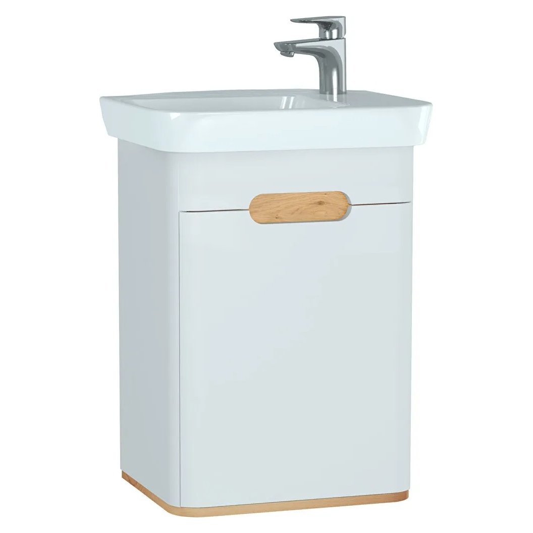 Sento 500mm Wall Hung Vanity Unit (Left Hand) & Basin