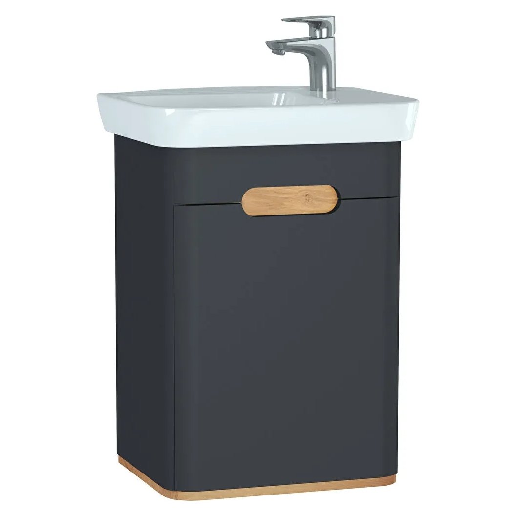 Sento 500mm Wall Hung Vanity Unit (Right Hand) & Basin