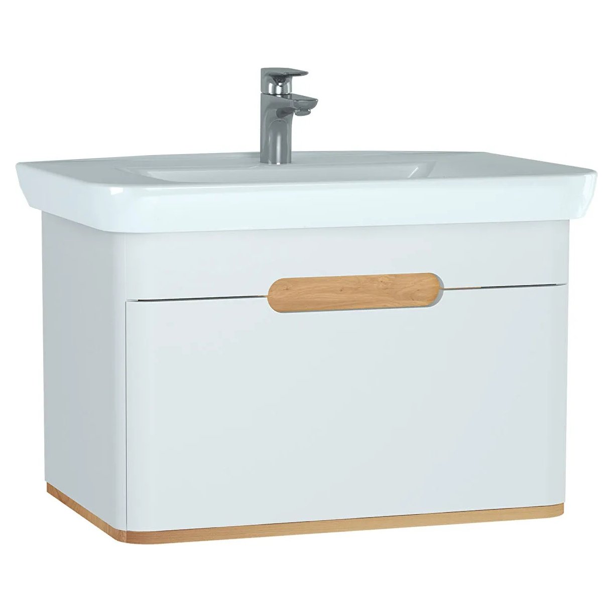 Sento 800mm Wall Hung Vanity Unit & Basin