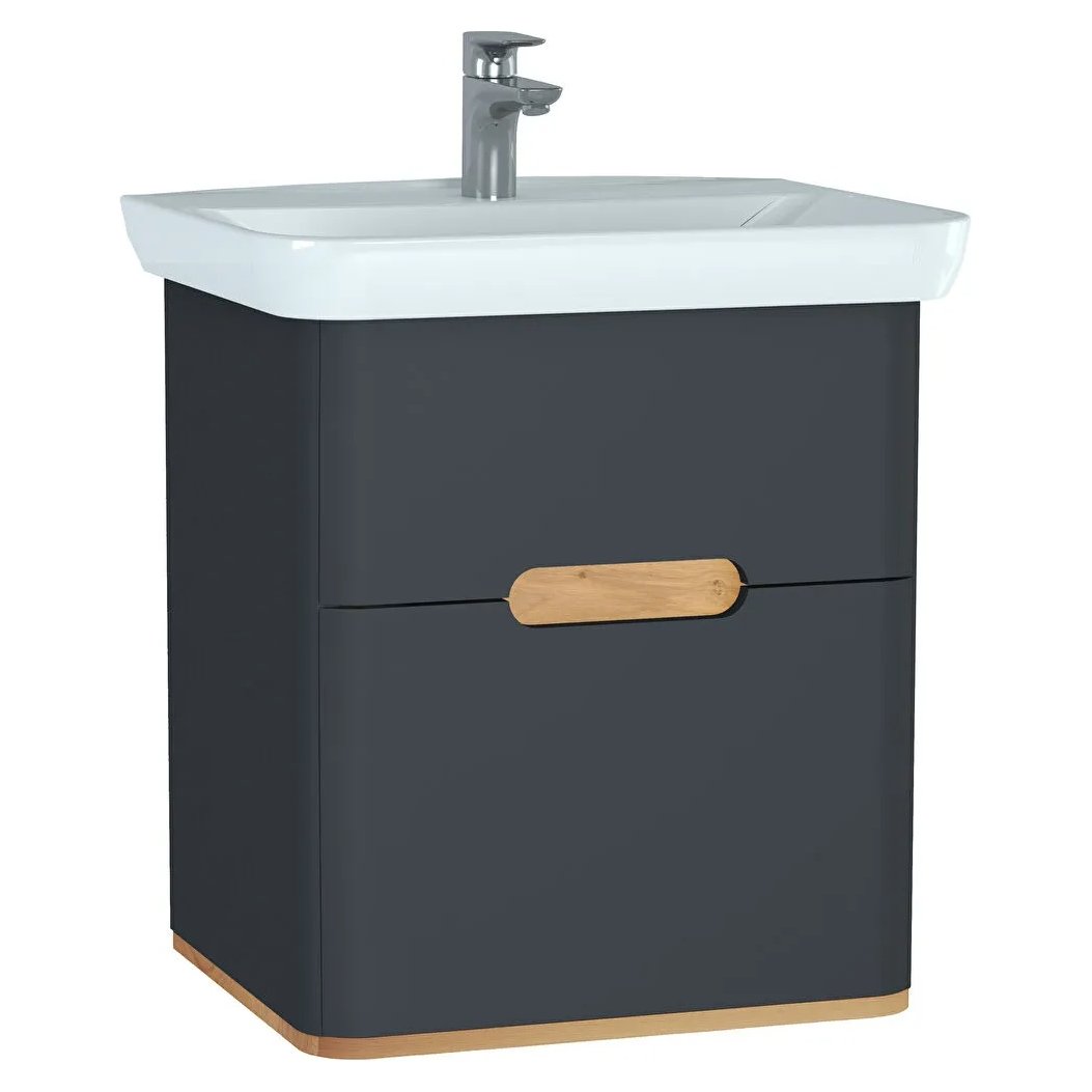 Sento 650mm Wall Hung Vanity Unit & Basin