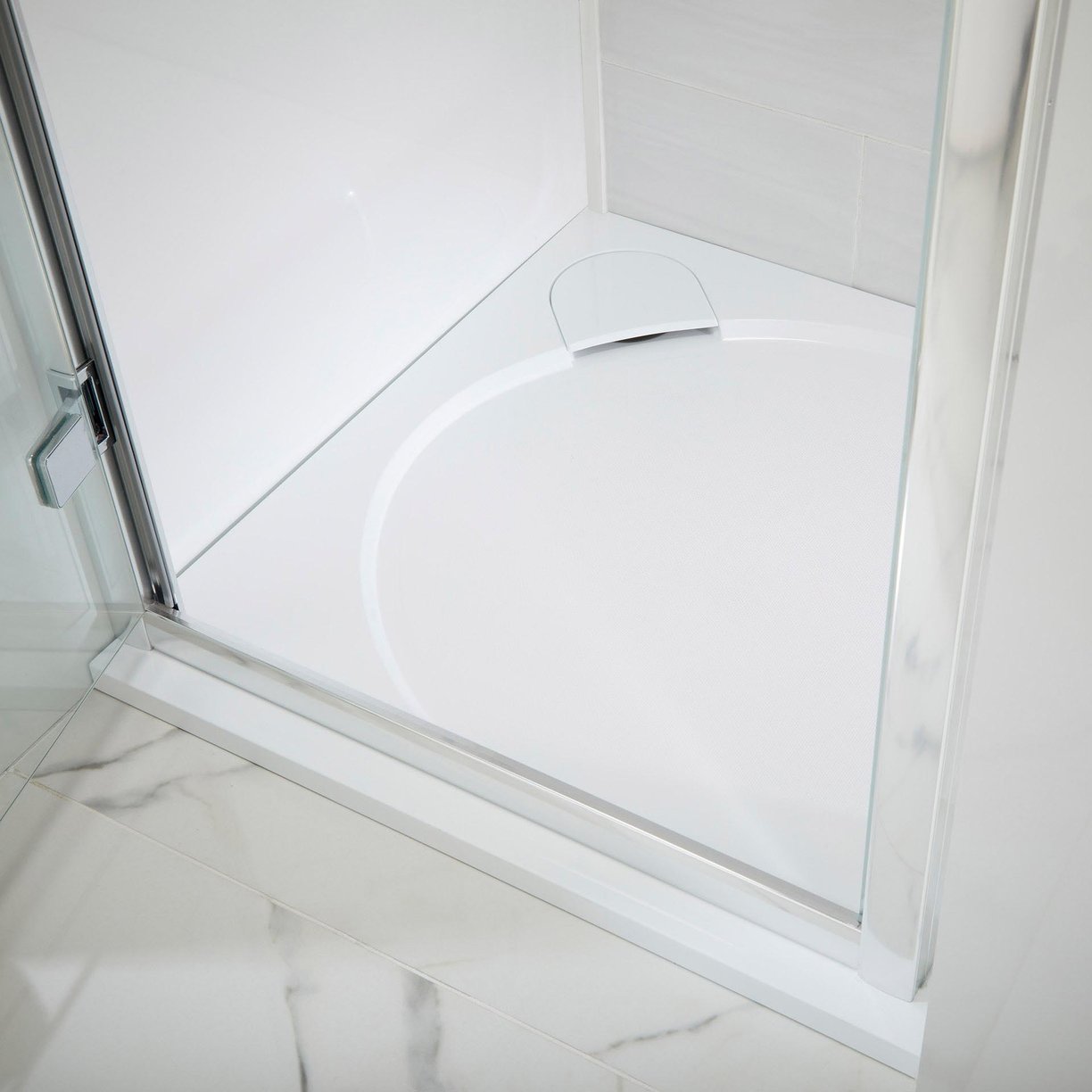 Talla Slip Resistant Square Shower Tray White - 900 x 900 x 30mm