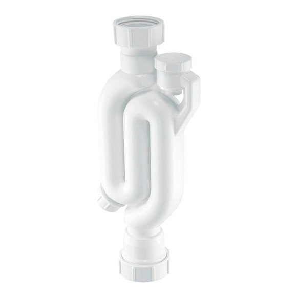 Anti-Syphon Straight Trap W/Eye 1¼"