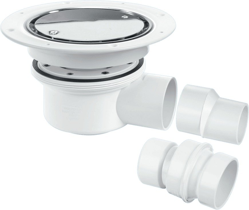 50mm Seal 2-Piece Shower Gully Stainless Steel Cover Plate