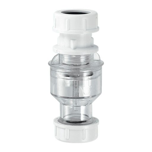 Tun Valve Straight ¾" Clear