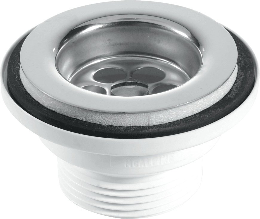 Basin Waste 1¼" x 60mm Flange With Plug Stainless Steel