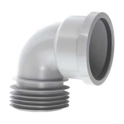 Drain Connector 90° Bend - Grey