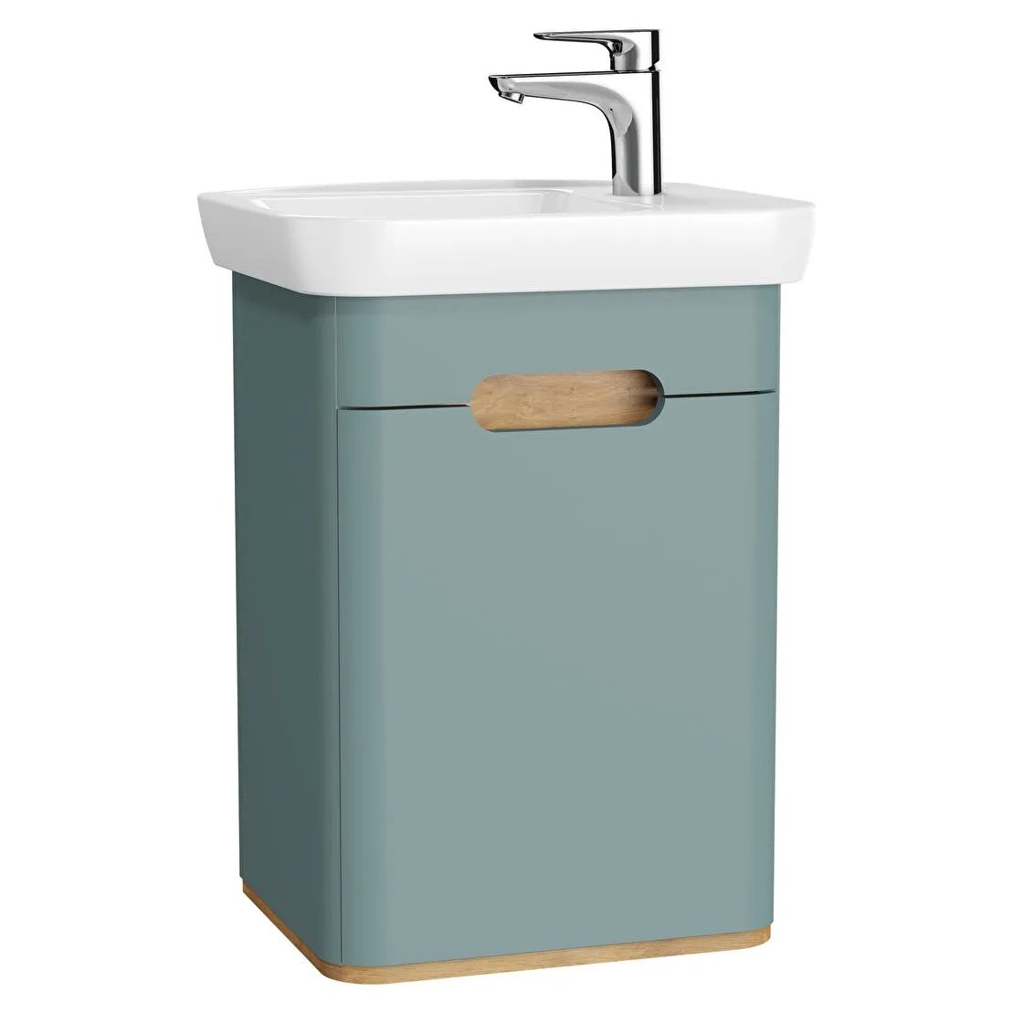 Sento 500mm Wall Hung Vanity Unit (Right Hand) & Basin