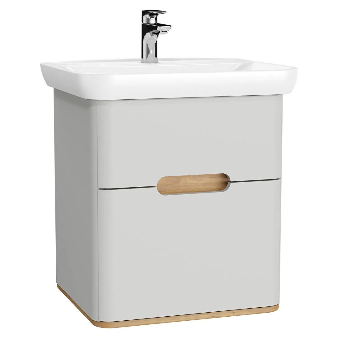 Sento 650mm Wall Hung Vanity Unit & Basin