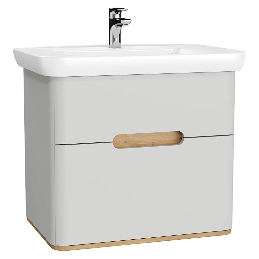 Sento 800mm Wall Hung Vanity Unit & Basin