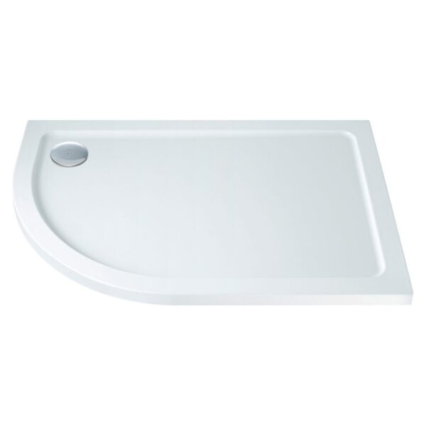 Base Slimline Left Hand Offset Quad Shower Tray - 900 x 760 x 30mm
