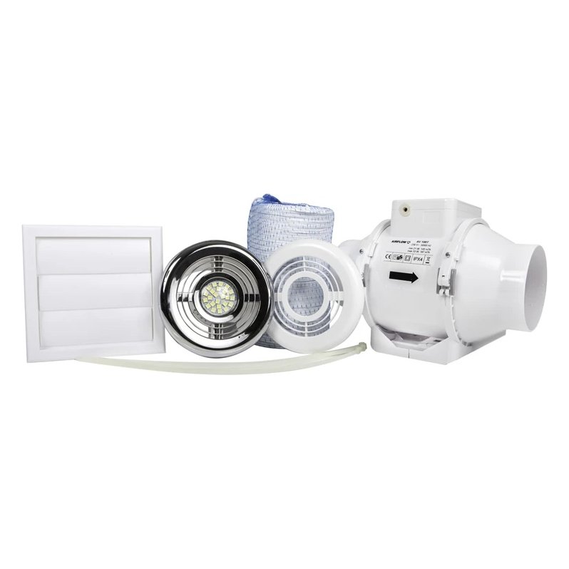 Airflow Aventa 100T Shower Kit with LED Light