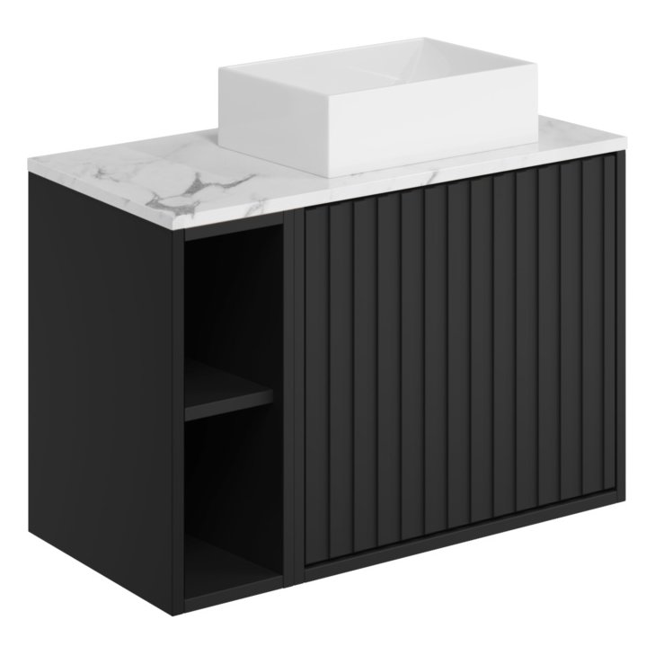 Alfie 800 Wall Hung Vanity Unit, Worktop & Basin