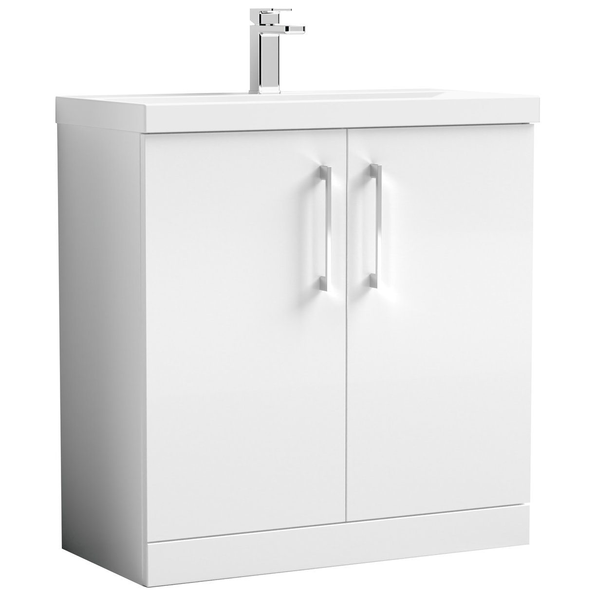 Arno 800mm Floor Standing 2-Door Vanity Unit & Mid-Edge Ceramic Basin