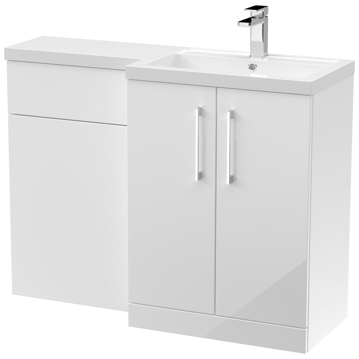 Arno 1100mm L-Shaped Combination Vanity Unit Right Hand