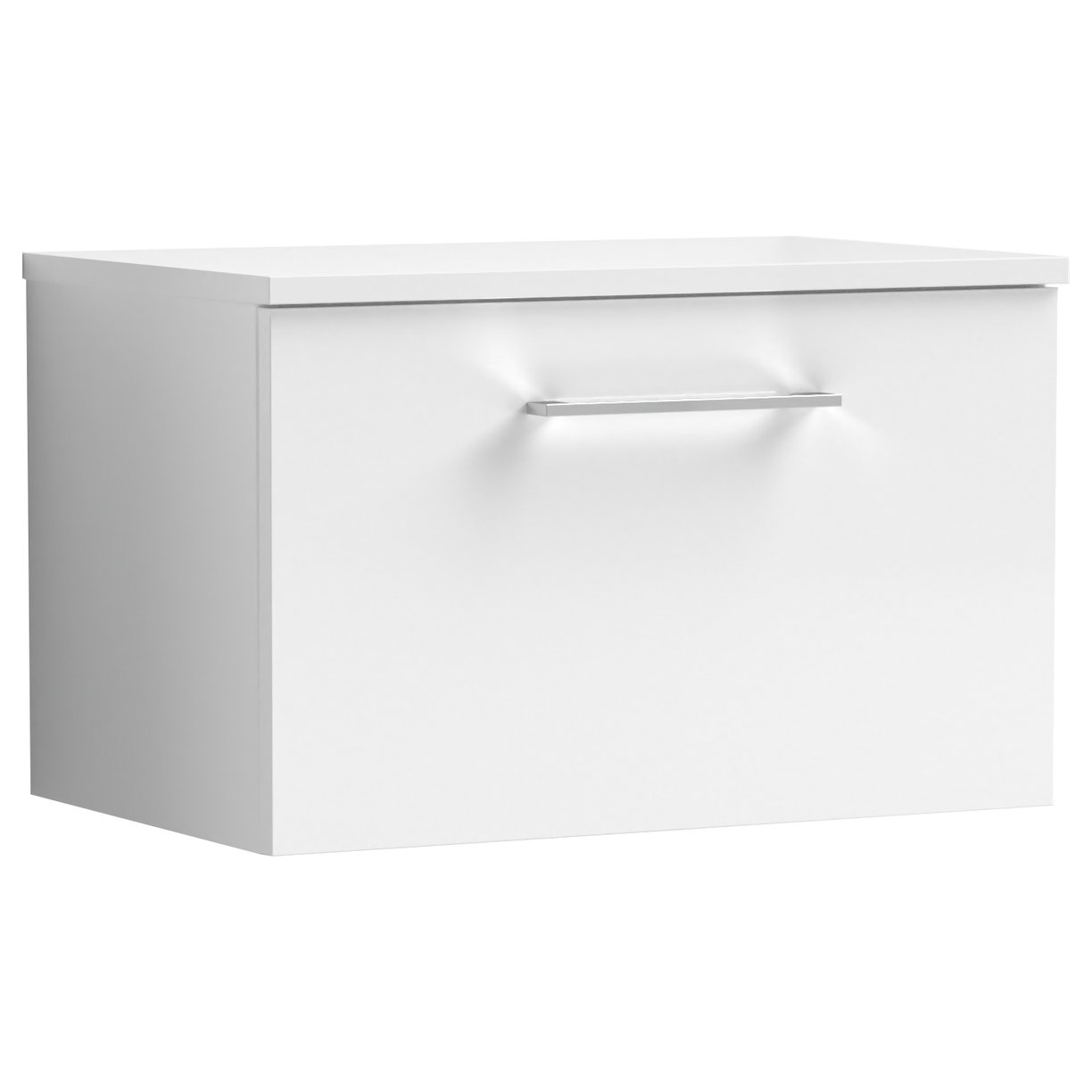 Arno 600mm Wall Hung 1-Drawer Vanity Unit & Worktop