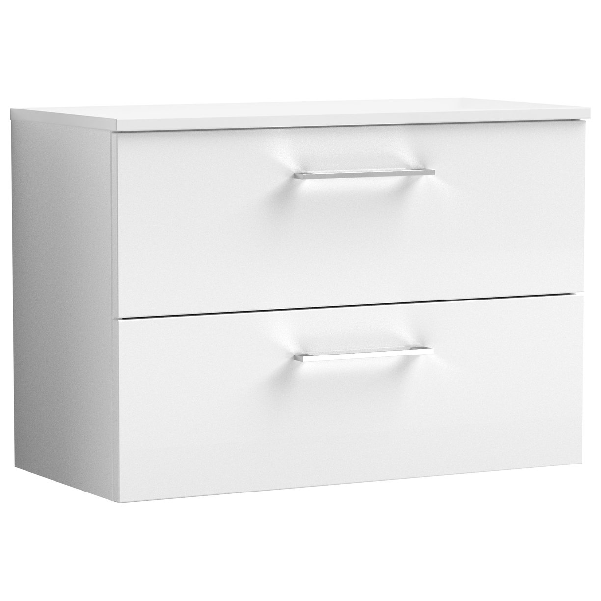 Arno 800mm Wall Hung 2-Drawer Vanity Unit & Worktop