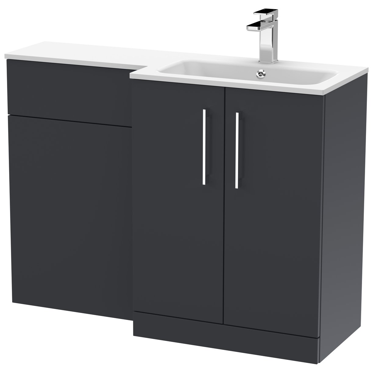 Arno 1100mm L-Shaped Combination Vanity Unit Right Hand