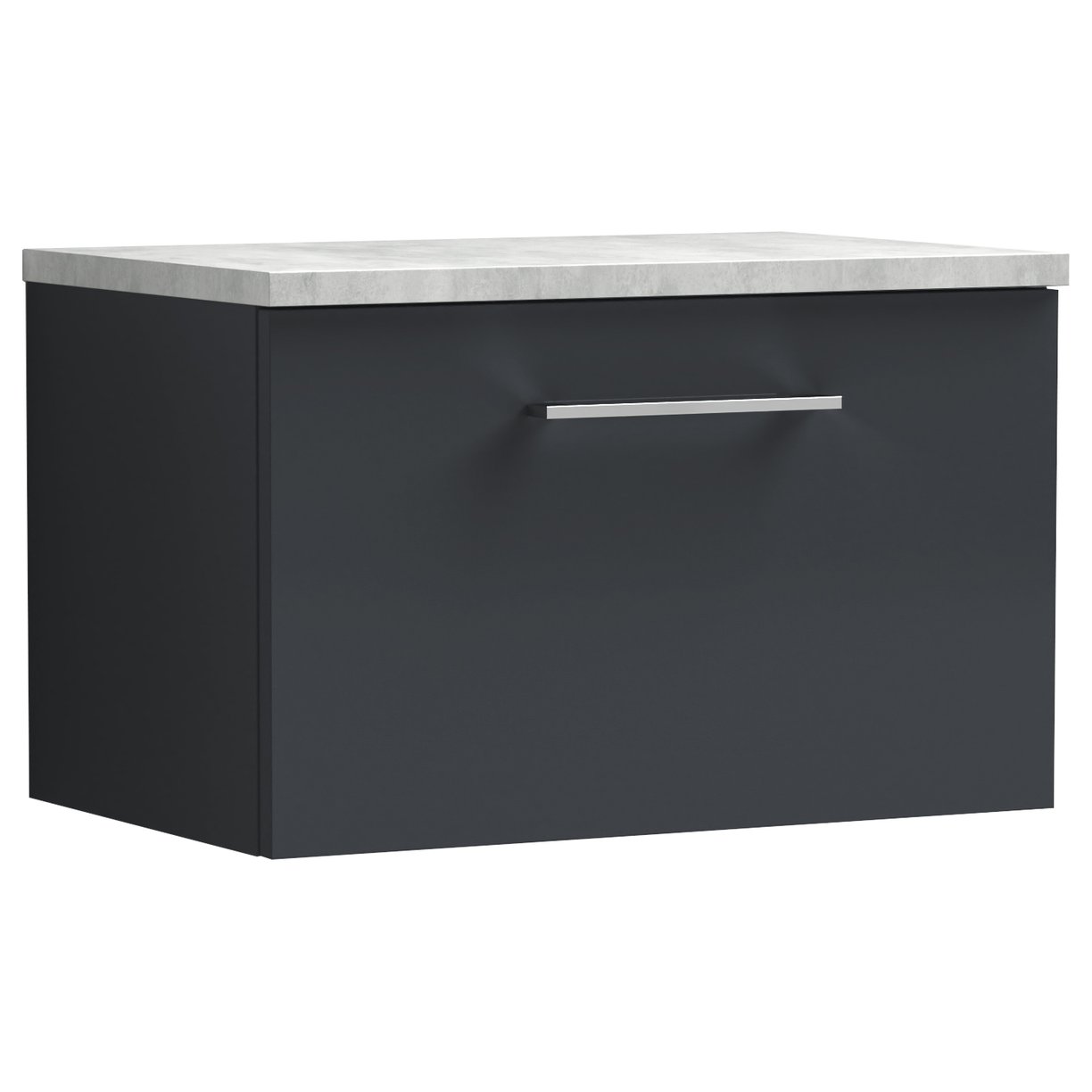 Arno 600mm Wall Hung 1-Drawer Vanity Unit & Laminate Worktop