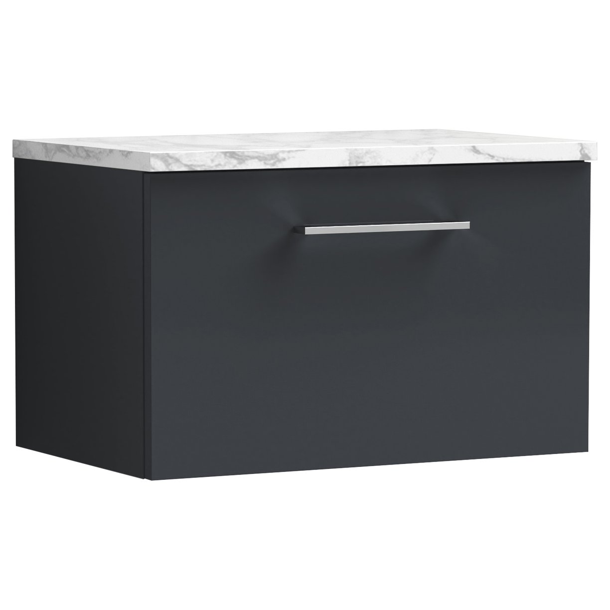 Arno 600mm Wall Hung 1-Drawer Vanity Unit & Laminate Worktop