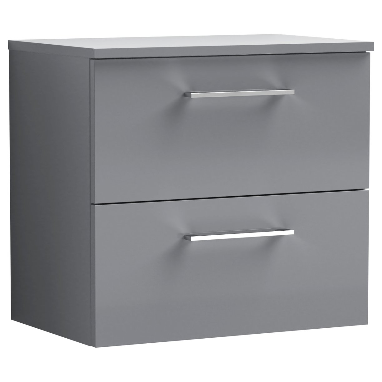 Arno 600mm Wall Hung 2-Drawer Vanity Unit & Worktop