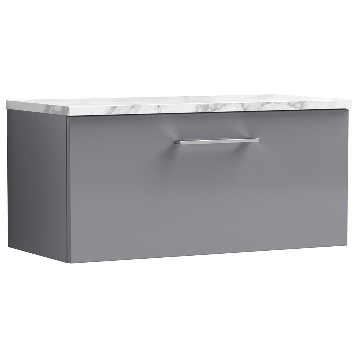 Arno 800mm Wall Hung 1-Drawer Vanity Unit & Laminate Worktop
