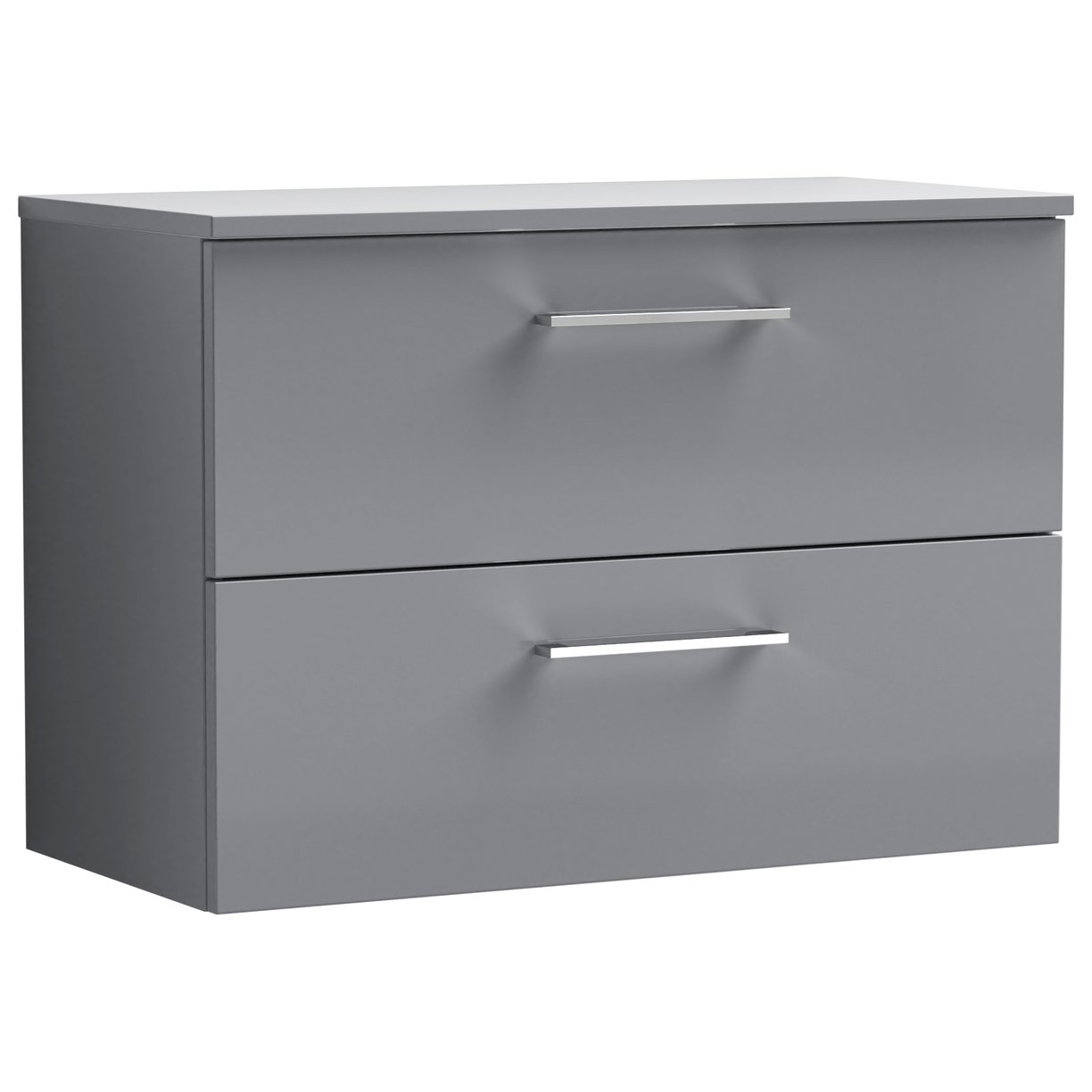 Arno 800mm Wall Hung 2-Drawer Vanity Unit & Worktop