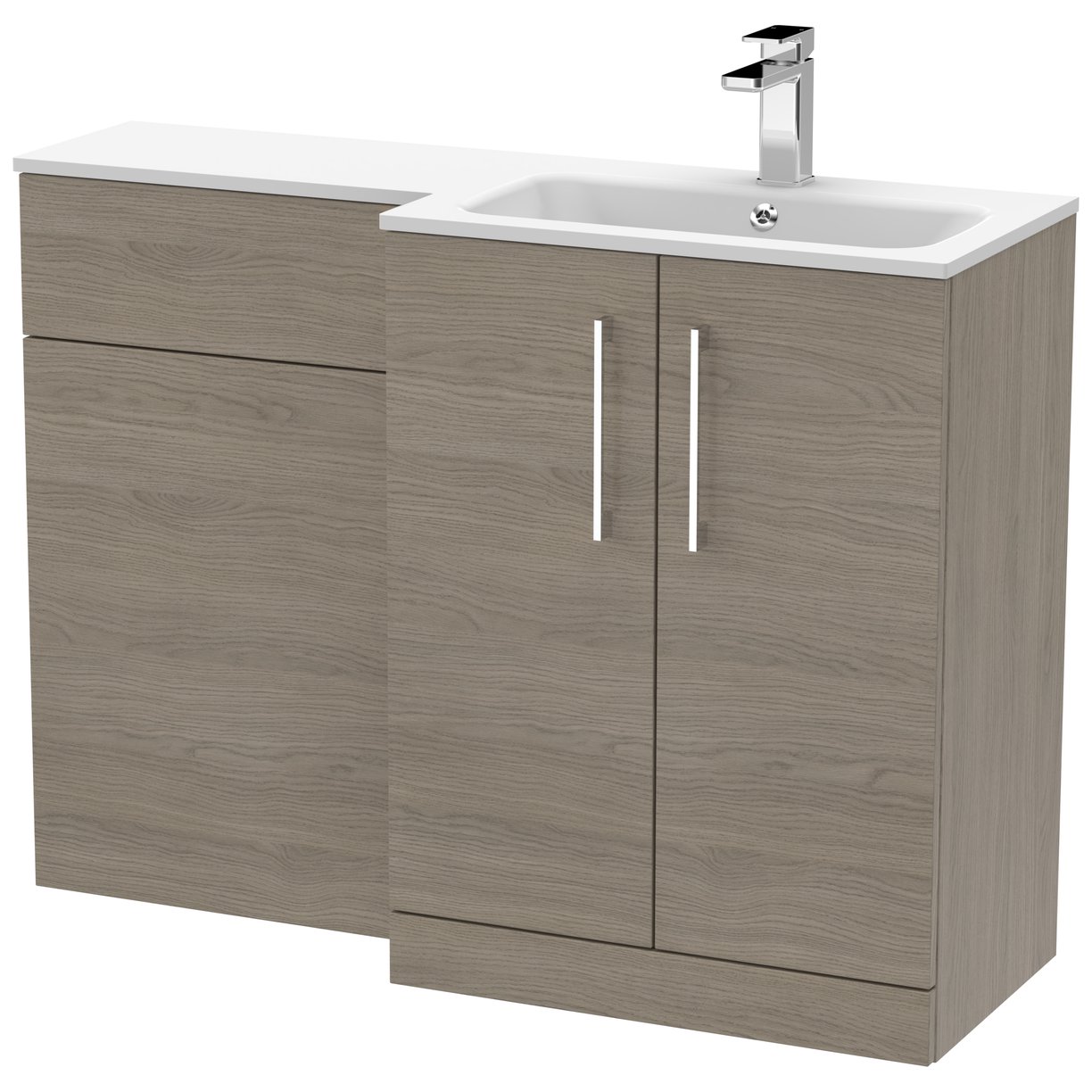 Arno 1100mm L-Shaped Combination Vanity Unit Right Hand