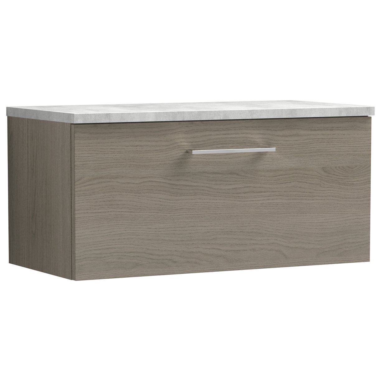 Arno 800mm Wall Hung 1-Drawer Vanity Unit & Laminate Worktop