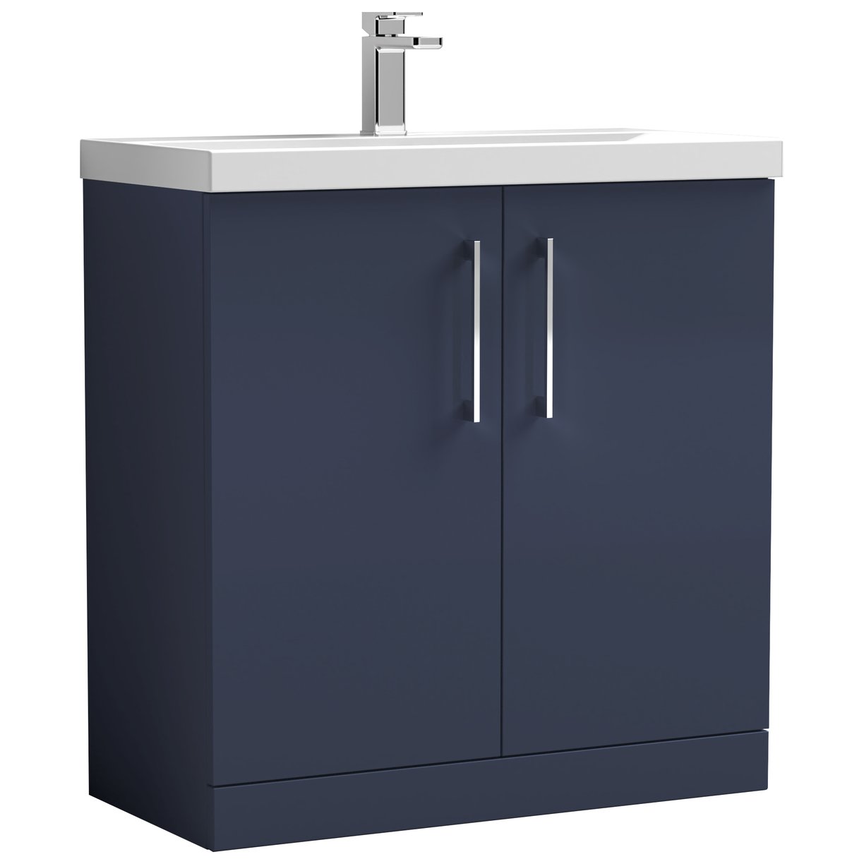 Arno 800mm Floor Standing 2-Door Vanity Unit & Mid-Edge Ceramic Basin