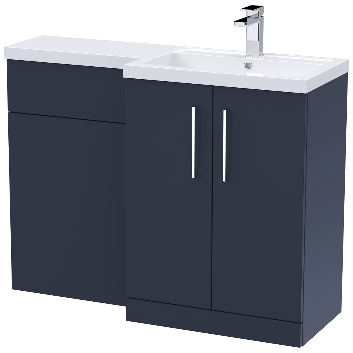 Arno 1100mm L-Shaped Combination Vanity Unit Right Hand