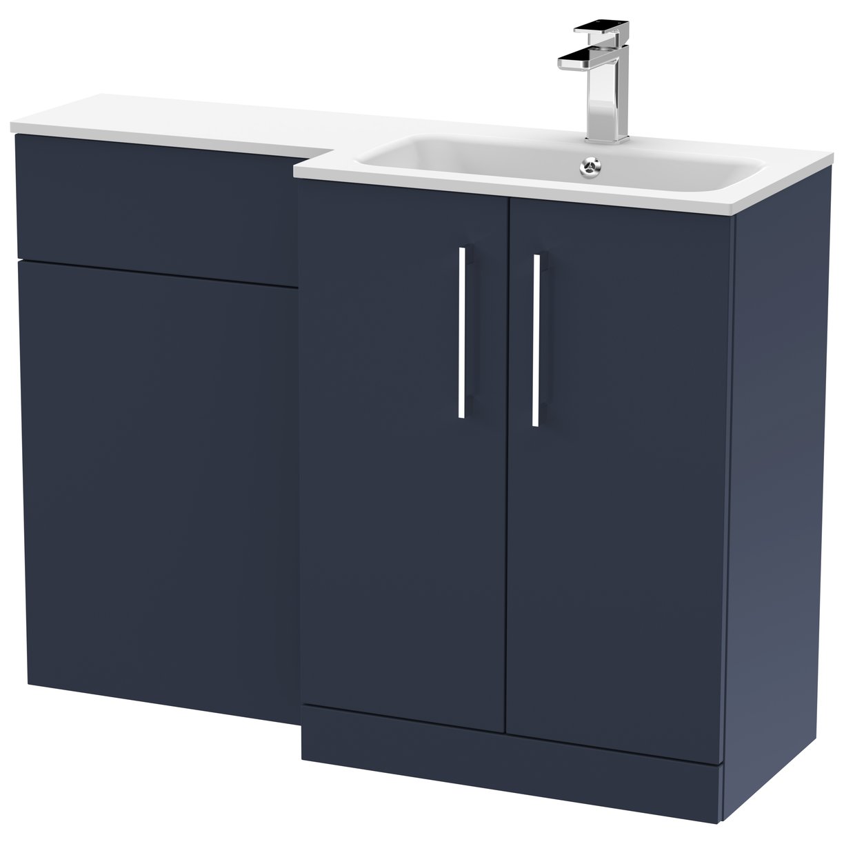 Arno 1100mm L-Shaped Combination Vanity Unit Right Hand