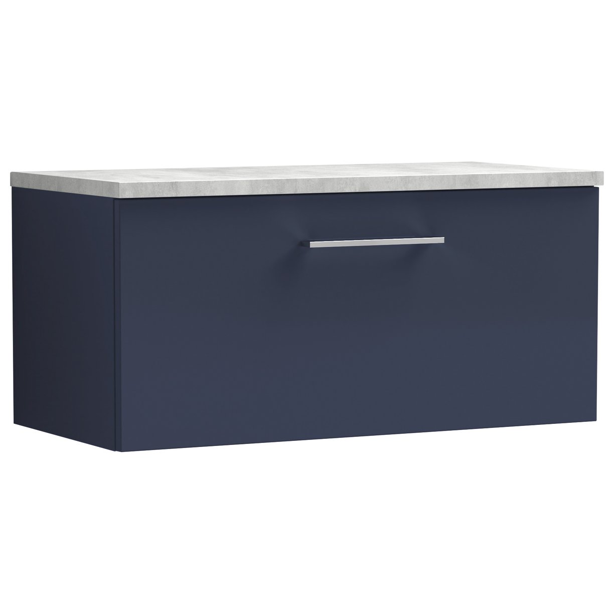 Arno 800mm Wall Hung 1-Drawer Vanity Unit & Laminate T