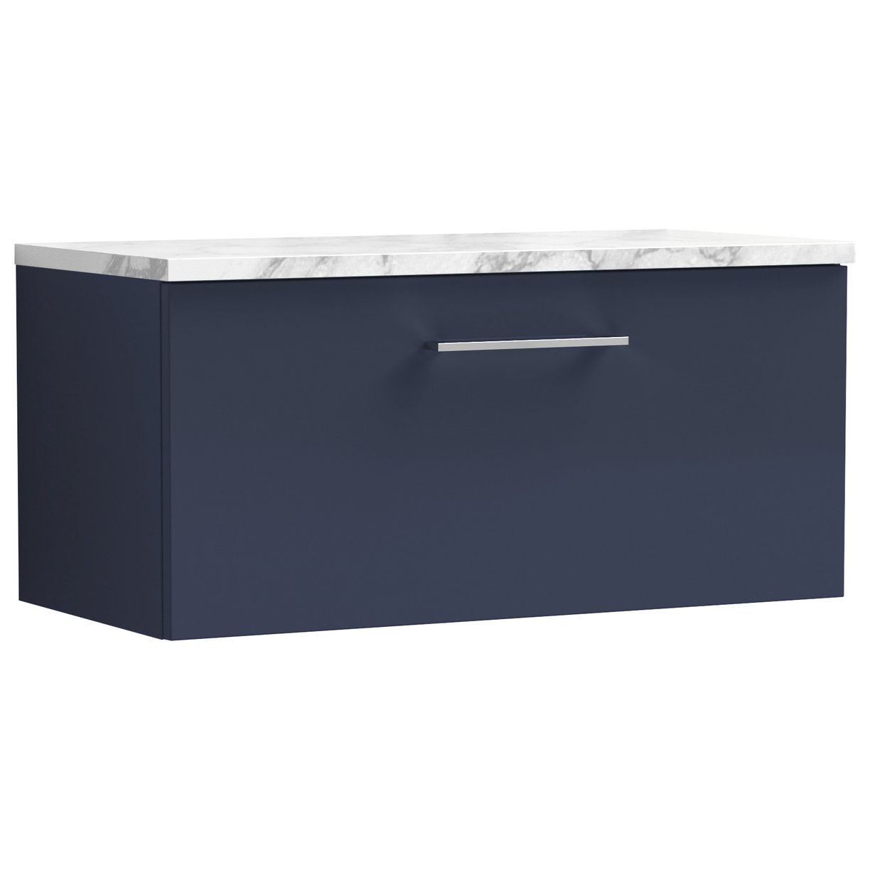 Arno 800mm Wall Hung 1-Drawer Vanity Unit & Laminate Worktop