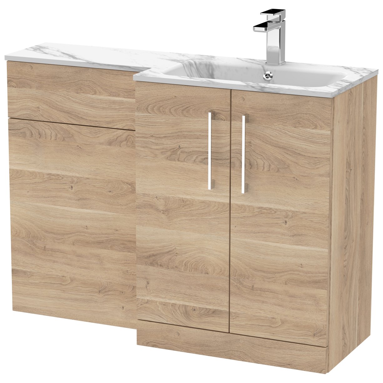 Arno 1100mm L-Shaped Combination Vanity Unit Right Hand