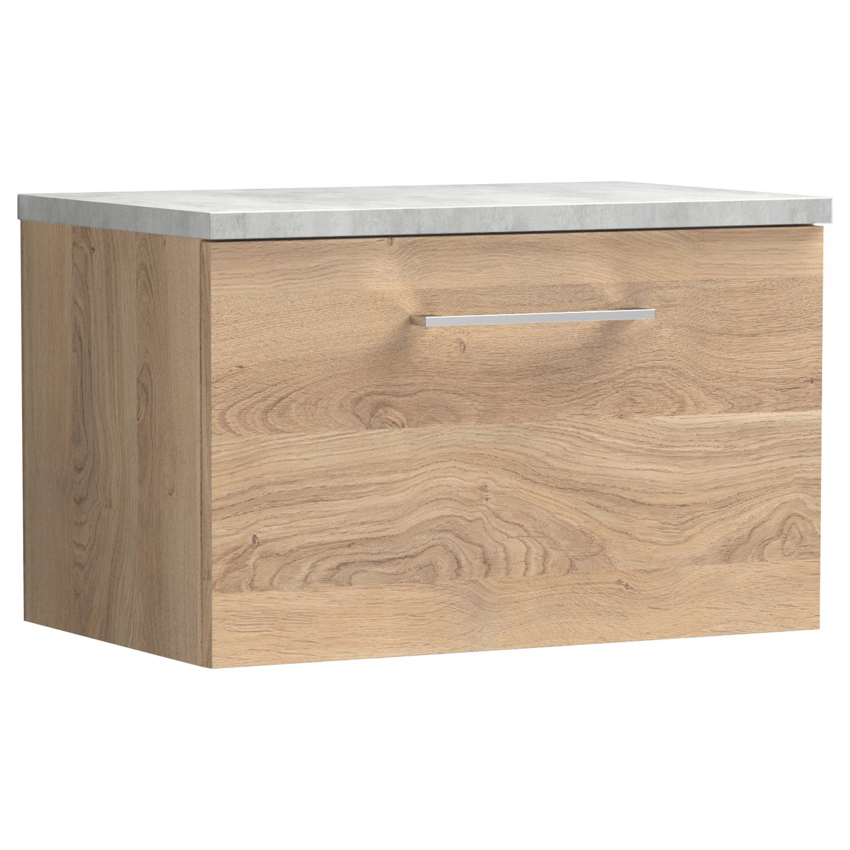 Arno 600mm Wall Hung 1-Drawer Vanity Unit & Laminate Worktop