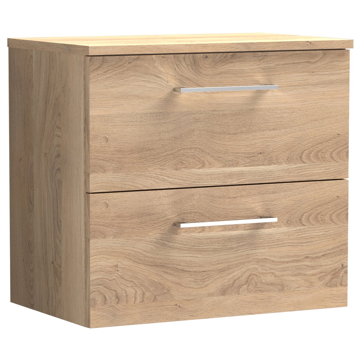 Arno 600mm Wall Hung 2-Drawer Vanity Unit & Worktop