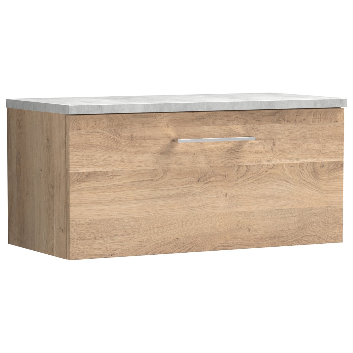Arno 800mm Wall Hung 1-Drawer Vanity Unit & Laminate T