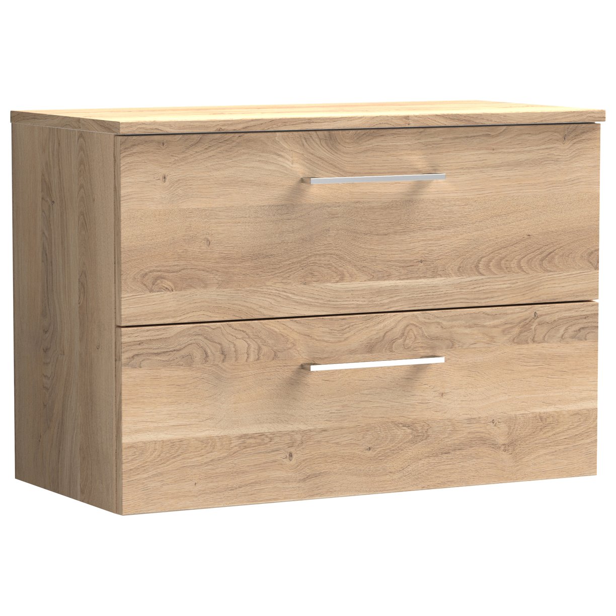 Arno 800mm Wall Hung 2-Drawer Vanity Unit & Worktop