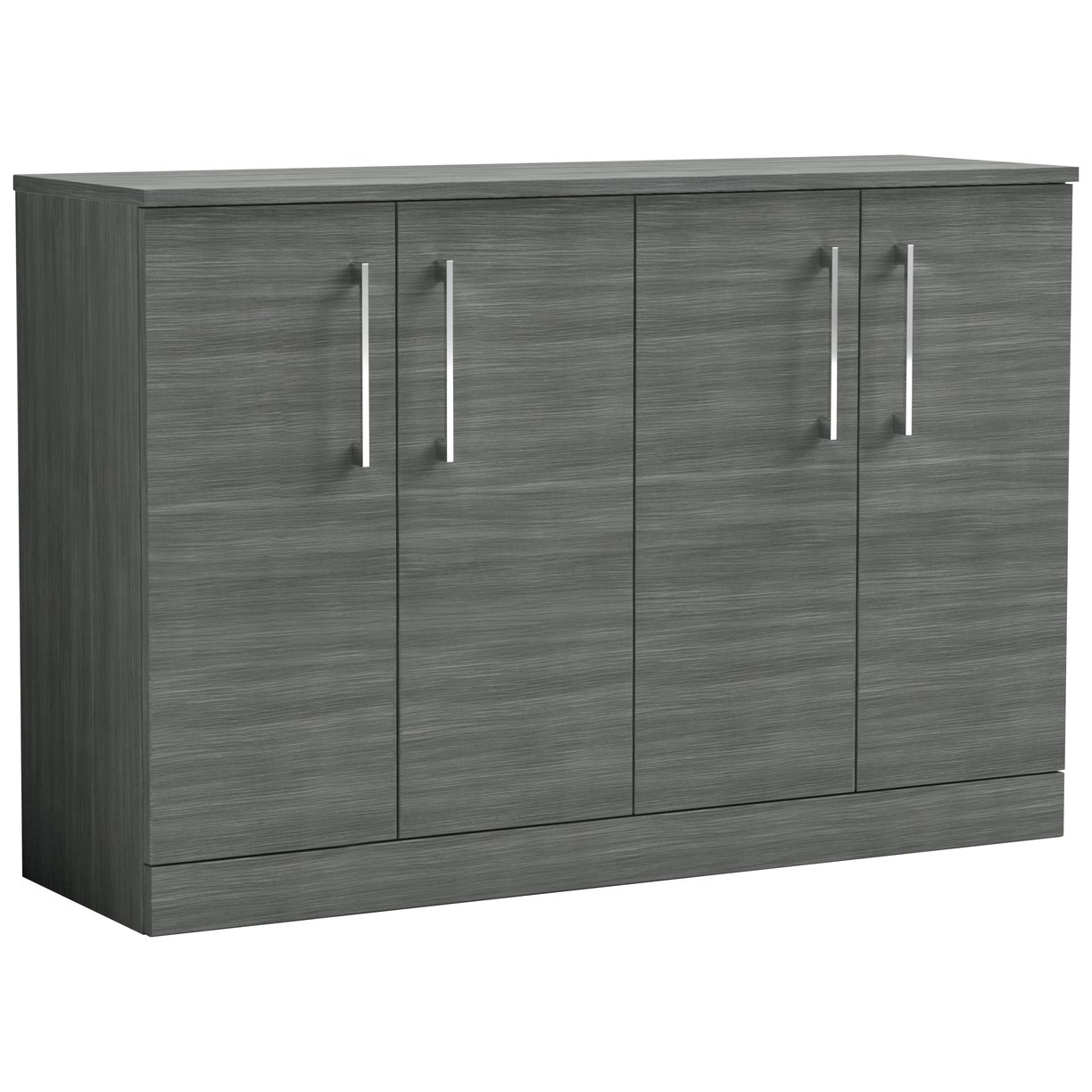 Arno 1200mm Floor Standing 4 Door Vanity Unit & Worktop