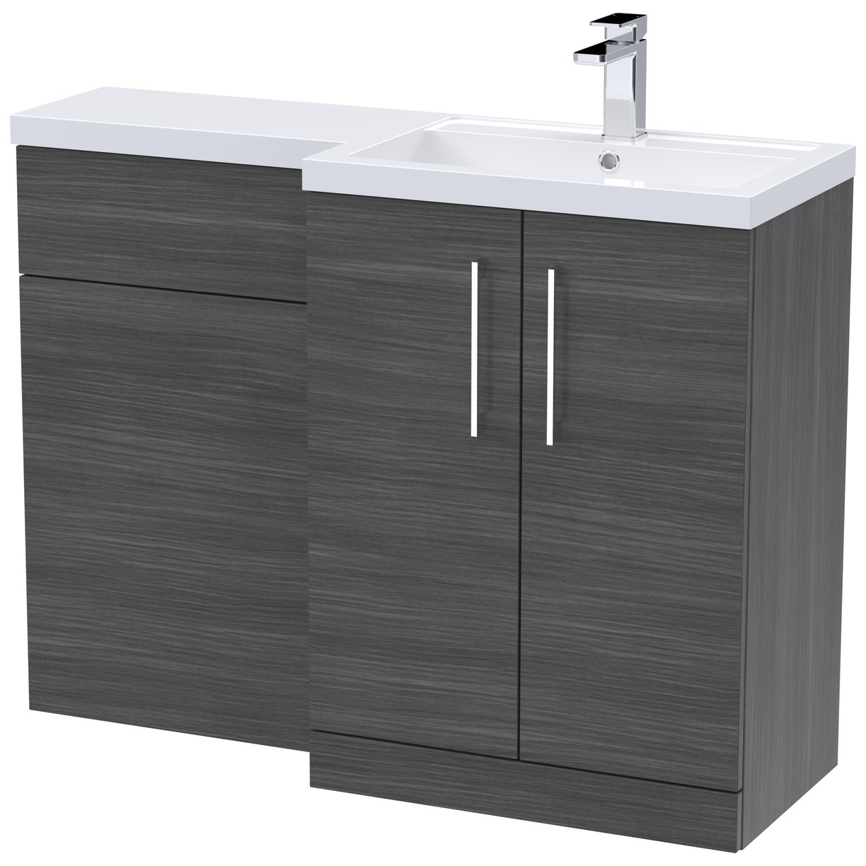 Arno 1100mm L-Shaped Combination Vanity Unit Right Hand
