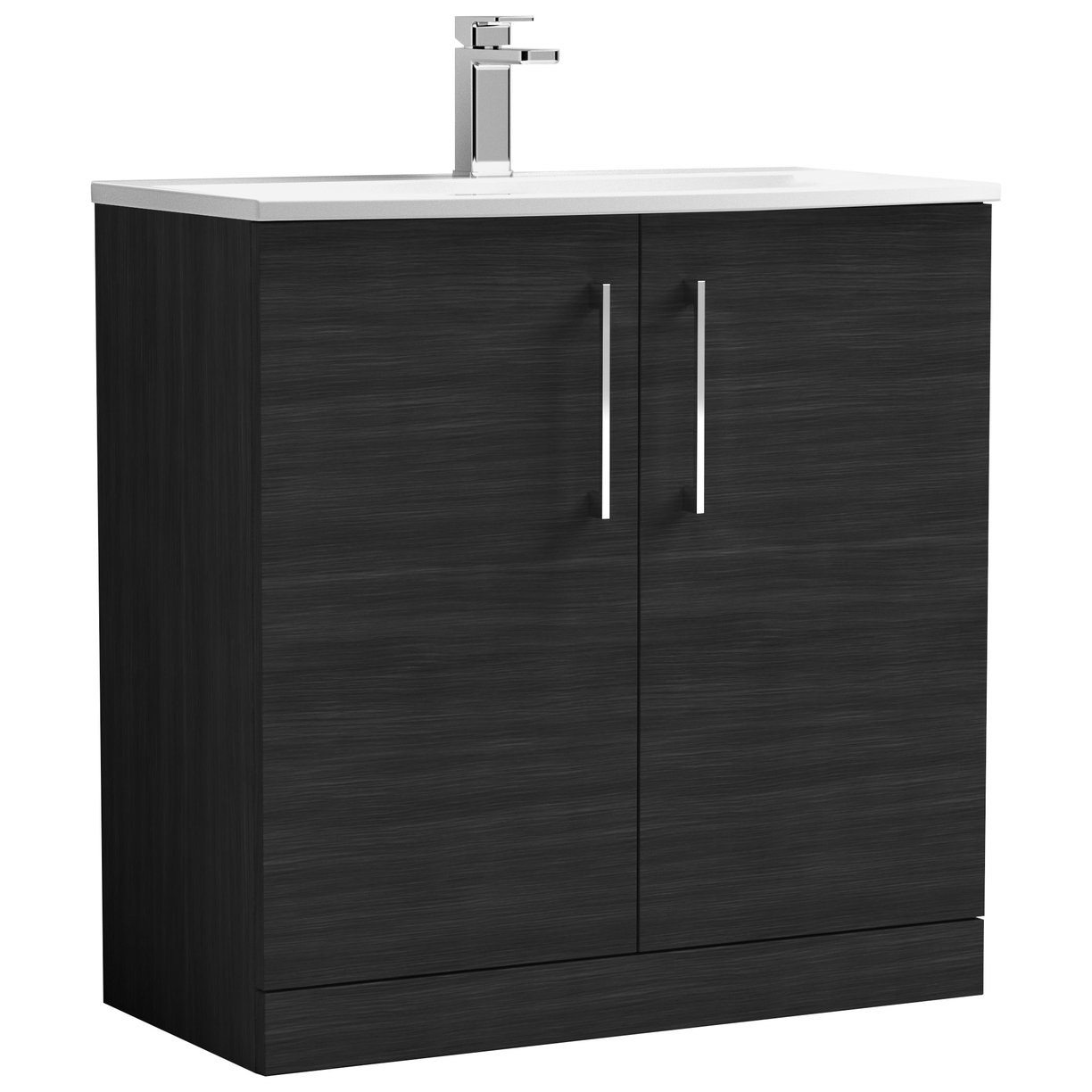 Arno 800mm Floor Standing 2-Door Vanity Unit & Curved Ceramic Basin