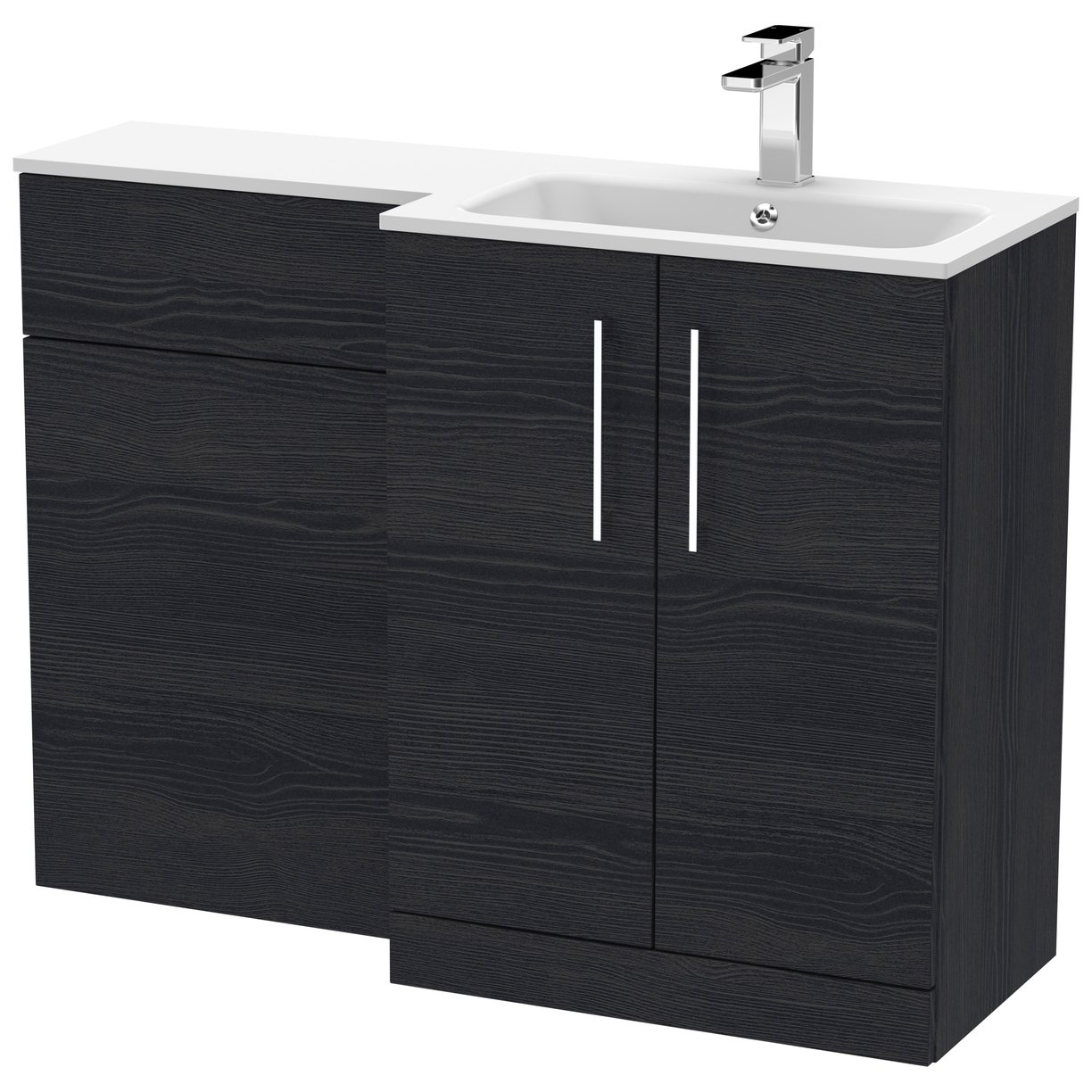 Arno 1100mm L-Shaped Combination Vanity Unit Right Hand