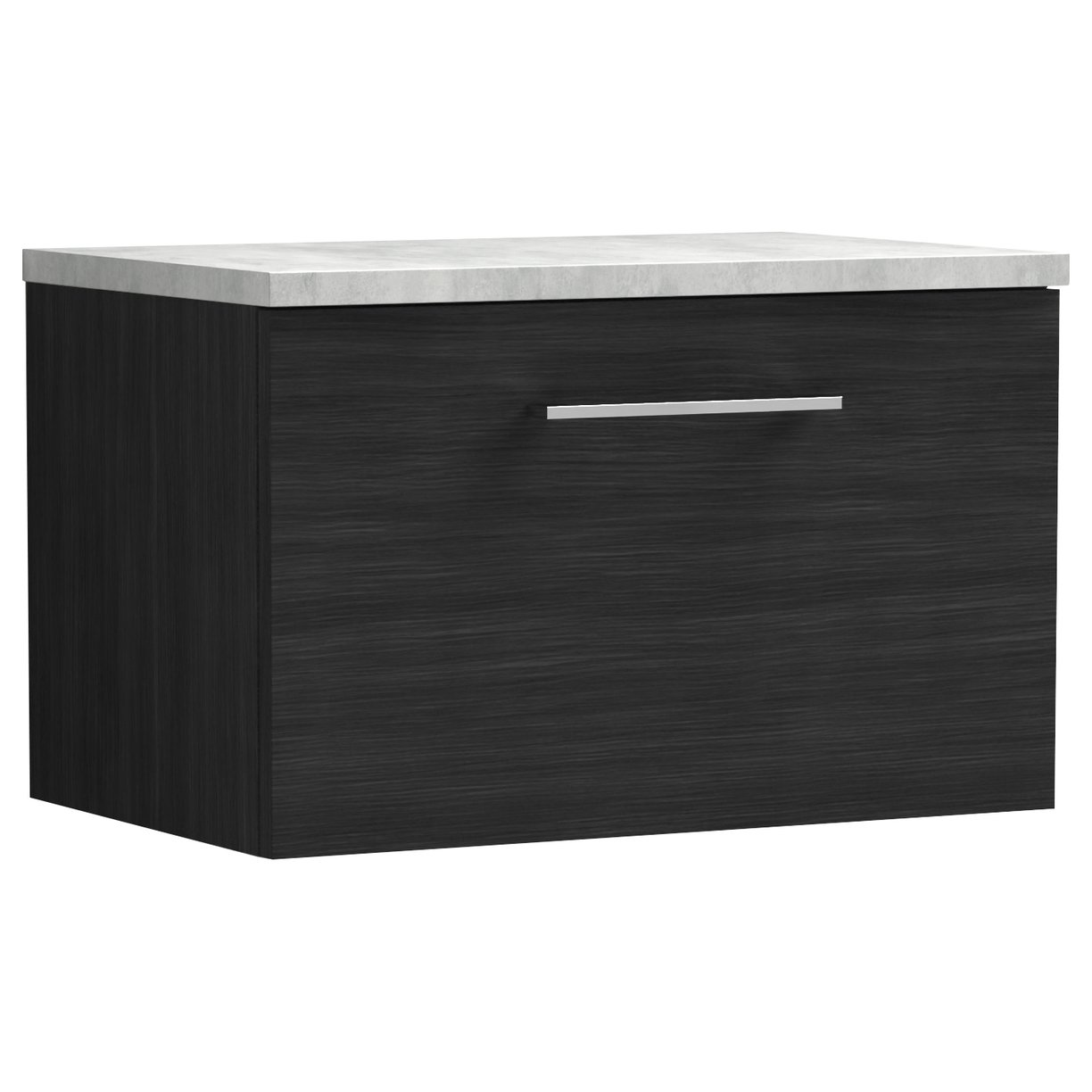 Arno 600mm Wall Hung 1-Drawer Vanity Unit & Laminate Worktop