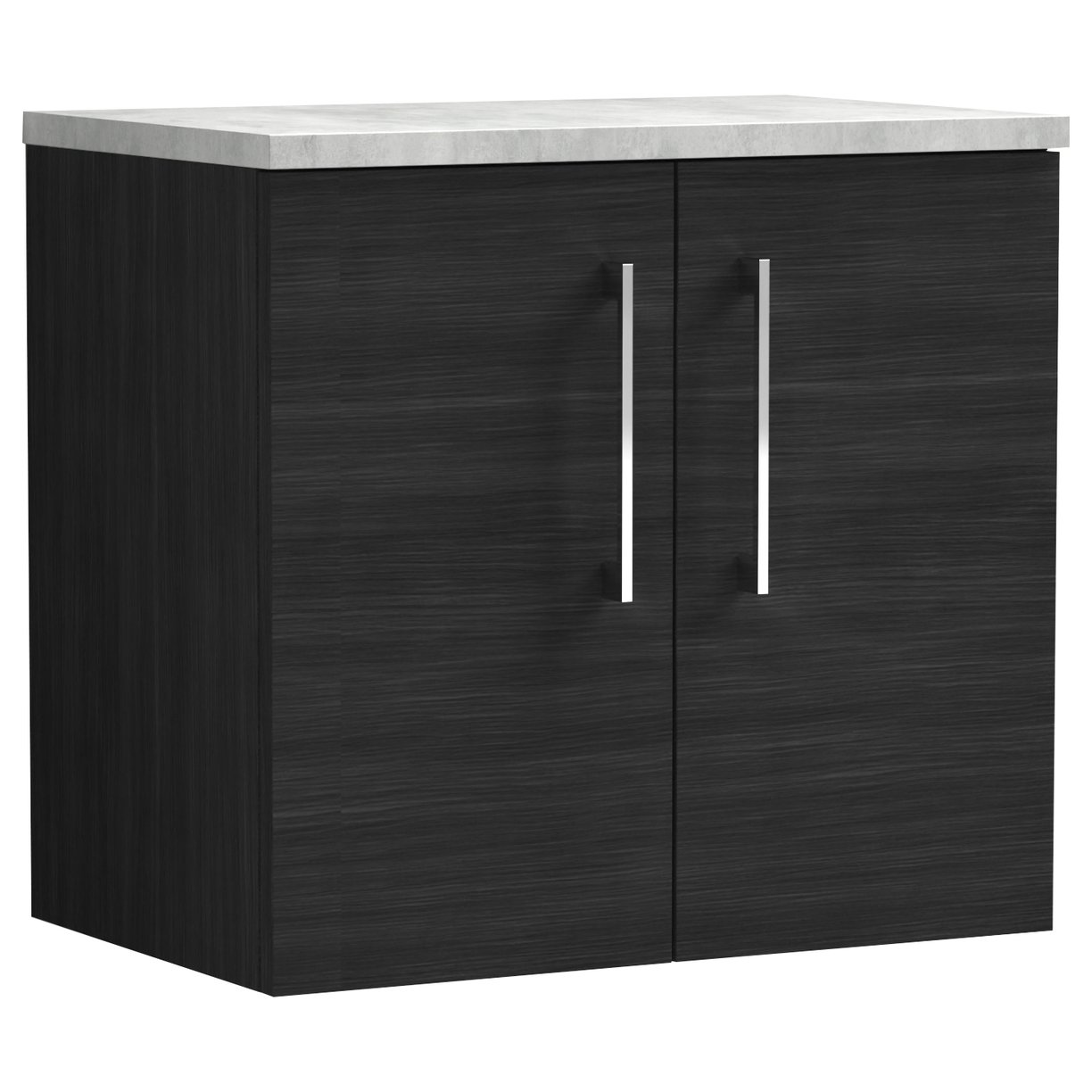 Arno 600mm Wall Hung 2-Door Vanity Unit & Laminate Worktop