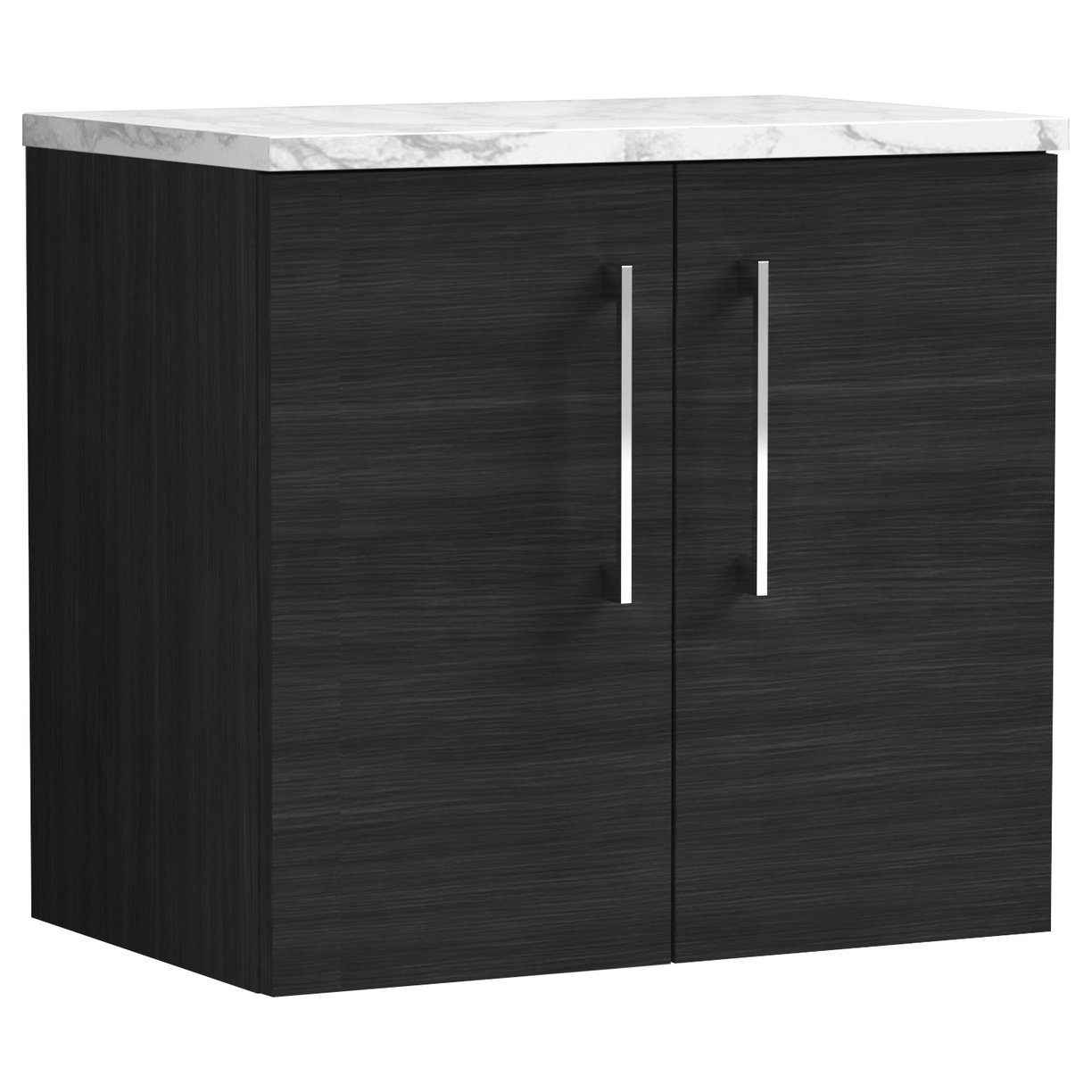 Arno 600mm Wall Hung 2-Door Vanity Unit & Laminate Worktop