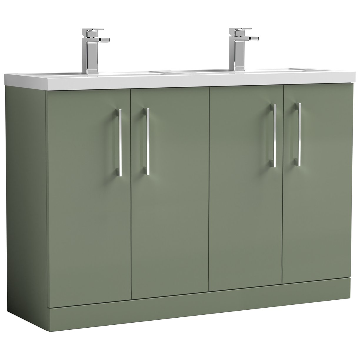 Arno 1200mm Floor Standing 4 Door Vanity Unit & Double Basin